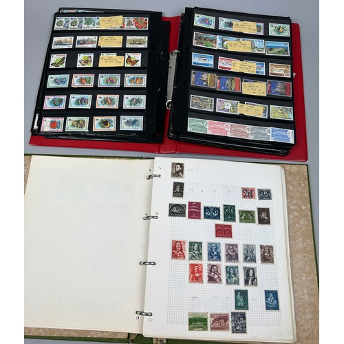 157 - A COLLECTION OF SIX WORLD STAMP ALBUMS, to include material from Aden, St Lucia, Papua New Guinea, A... 