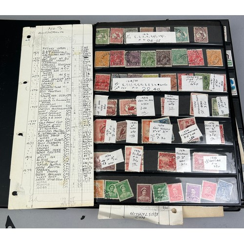 158 - A COLLECTION OF SIX ALBUMS OF WORLD STAMPS, to include Australian roo's, Barbados, Rhodes Island, Gh... 