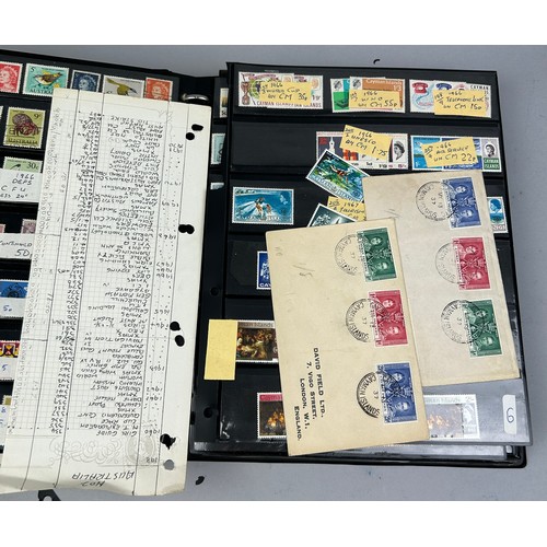 158 - A COLLECTION OF SIX ALBUMS OF WORLD STAMPS, to include Australian roo's, Barbados, Rhodes Island, Gh... 