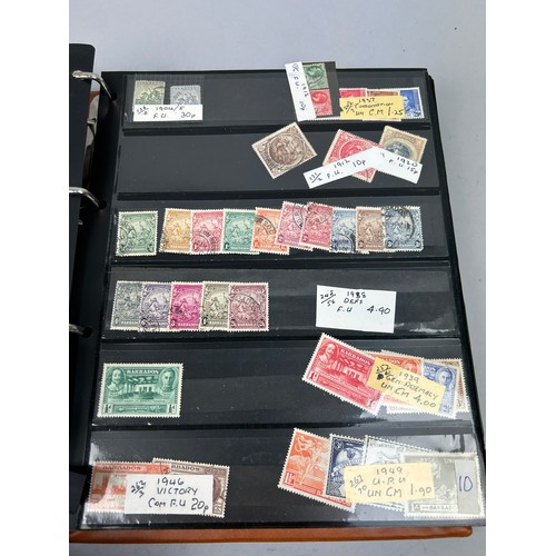 158 - A COLLECTION OF SIX ALBUMS OF WORLD STAMPS, to include Australian roo's, Barbados, Rhodes Island, Gh... 