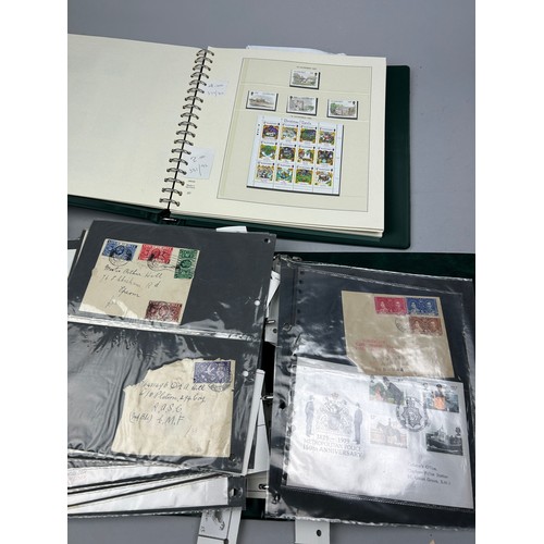 160 - A COLLECTION OF FIVE ALBUMS AND THREE BOXES OF STAMPS, to include Guernsey, Bermuda coronation, rail... 