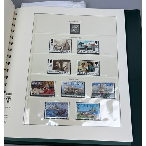 160 - A COLLECTION OF FIVE ALBUMS AND THREE BOXES OF STAMPS, to include Guernsey, Bermuda coronation, rail... 