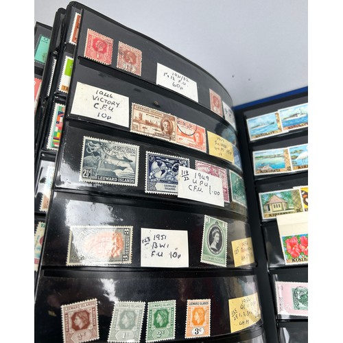 161 - A COLLECTION OF 7 STAMP ALBUMS, to include material from St Kitts, Leeward Islands, Nevis, British H... 