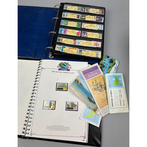 161 - A COLLECTION OF 7 STAMP ALBUMS, to include material from St Kitts, Leeward Islands, Nevis, British H... 