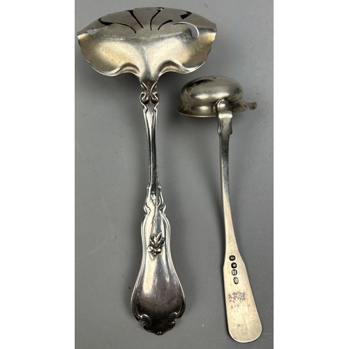 164 - A COLLECTION OF SILVER SPOONS, FORKS AND OTHER SILVERWARE, to include a Tiffany and Co silver fork m... 