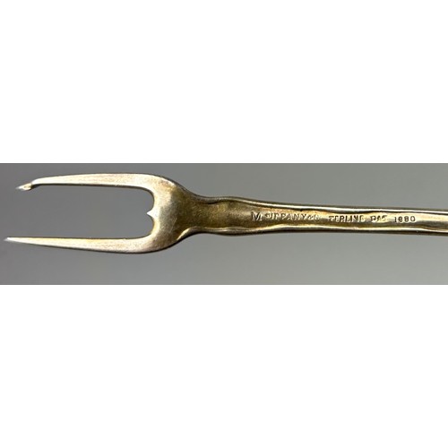 164 - A COLLECTION OF SILVER SPOONS, FORKS AND OTHER SILVERWARE, to include a Tiffany and Co silver fork m... 