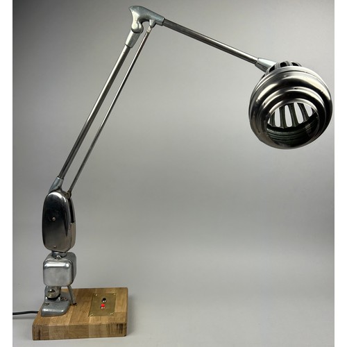 110 - AN UNUSUAL LAMP MARRIAGE OF AN AMERICAN DAZOR LAMP AND A CZECH MEOPTA PHOTOGRAPHIC ENLARGER

73cm in... 