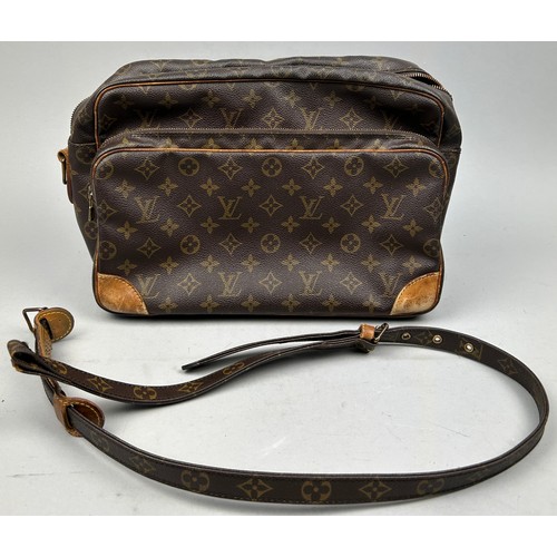 127 - A LOUIS VUITTON CROSSBODY BAG AND A BURBERRY HANDBAG

36cm x 25cm x 14cm 

25cm x 22cm x 8cm