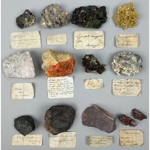 2 - A RARE CABINET COLLECTION OF MINERALS CIRCA 1810-1860, including labels for some very important name... 