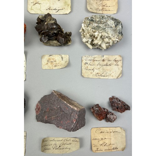 2 - A RARE CABINET COLLECTION OF MINERALS CIRCA 1810-1860, including labels for some very important name... 