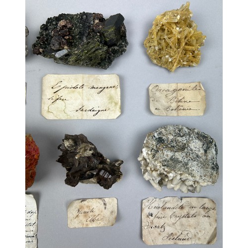 2 - A RARE CABINET COLLECTION OF MINERALS CIRCA 1810-1860, including labels for some very important name... 