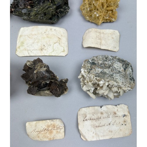 2 - A RARE CABINET COLLECTION OF MINERALS CIRCA 1810-1860, including labels for some very important name... 