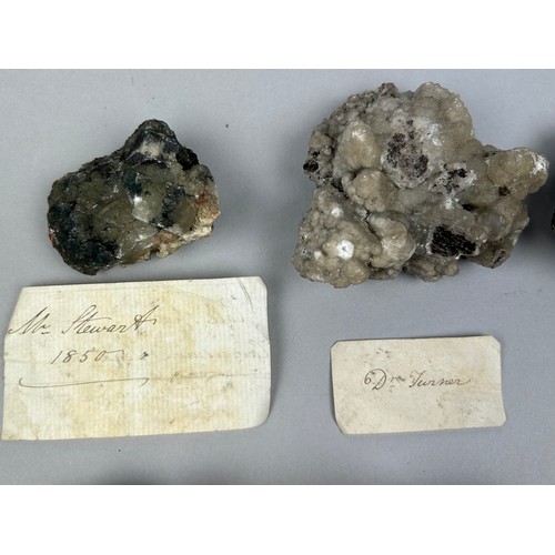 2 - A RARE CABINET COLLECTION OF MINERALS CIRCA 1810-1860, including labels for some very important name... 