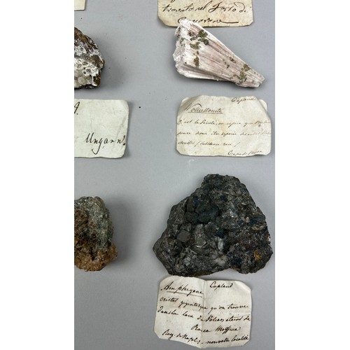 3 - A RARE CABINET COLLECTION OF MINERALS CIRCA 1810-1860, including minerals probably collected by Wilh... 