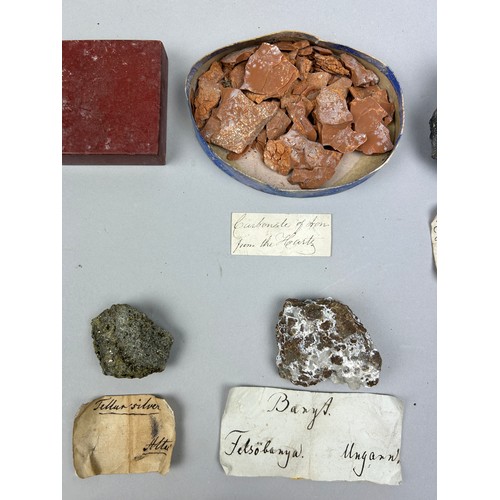 3 - A RARE CABINET COLLECTION OF MINERALS CIRCA 1810-1860, including minerals probably collected by Wilh... 