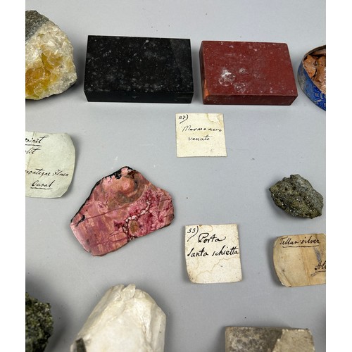 3 - A RARE CABINET COLLECTION OF MINERALS CIRCA 1810-1860, including minerals probably collected by Wilh... 