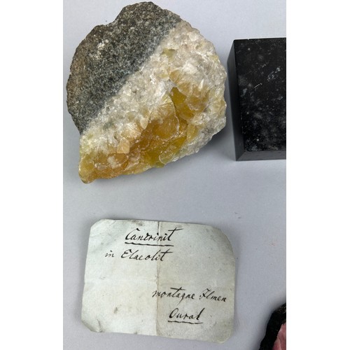 3 - A RARE CABINET COLLECTION OF MINERALS CIRCA 1810-1860, including minerals probably collected by Wilh... 