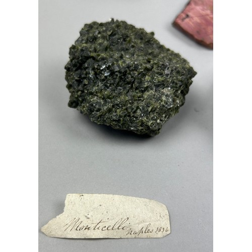 3 - A RARE CABINET COLLECTION OF MINERALS CIRCA 1810-1860, including minerals probably collected by Wilh... 