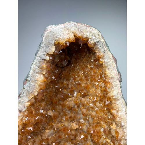 4 - A LARGE CITRINE AMETHYST GEODE 'CATHEDRAL'

59cm x 57cm