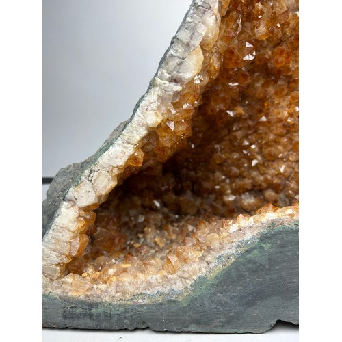 4 - A LARGE CITRINE AMETHYST GEODE 'CATHEDRAL'

59cm x 57cm