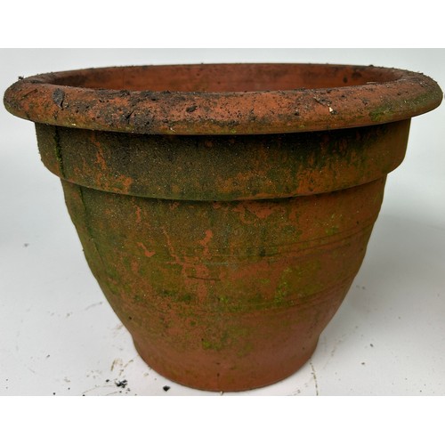 205 - THREE ITALIAN TERRACOTTA GARDEN PLANTERS