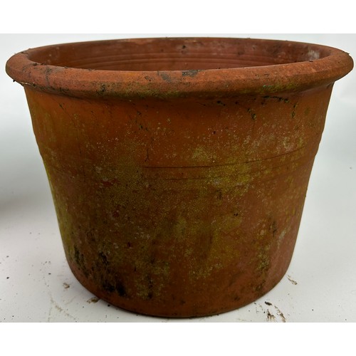 205 - THREE ITALIAN TERRACOTTA GARDEN PLANTERS