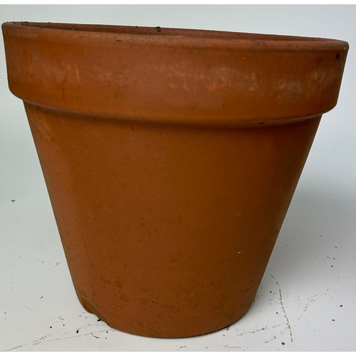 206 - THREE TERRACOTTA GARDEN PLANTERS