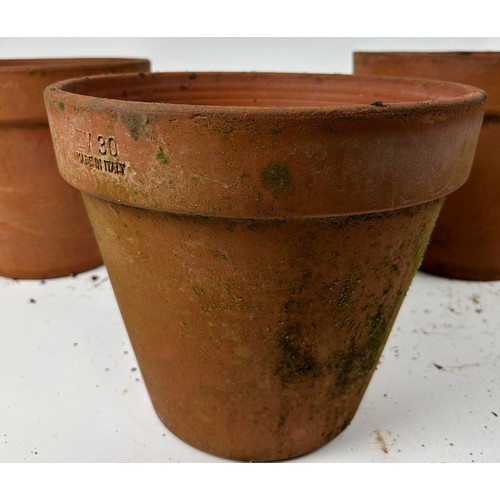 207 - THREE ITALIAN TERRACOTTA GARDEN PLANTERS