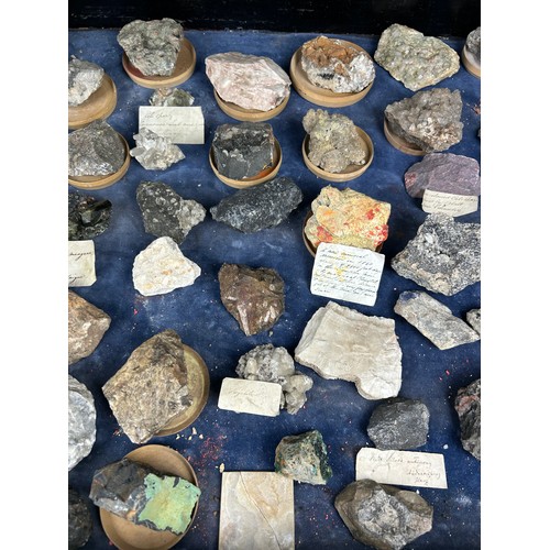 2 - A RARE CABINET COLLECTION OF MINERALS CIRCA 1810-1860, including labels for some very important name... 