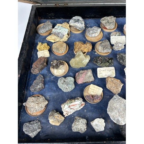 2 - A RARE CABINET COLLECTION OF MINERALS CIRCA 1810-1860, including labels for some very important name... 