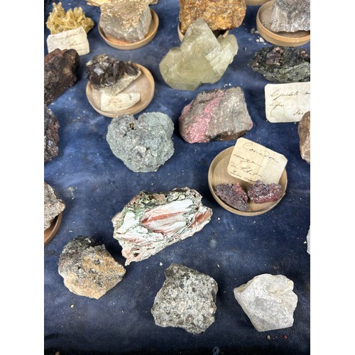 2 - A RARE CABINET COLLECTION OF MINERALS CIRCA 1810-1860, including labels for some very important name... 