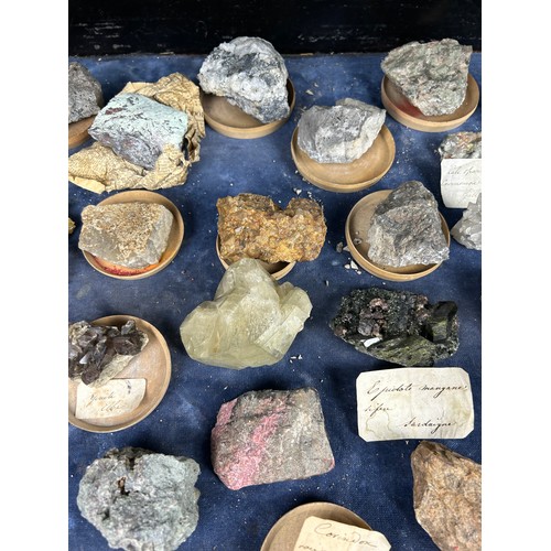 2 - A RARE CABINET COLLECTION OF MINERALS CIRCA 1810-1860, including labels for some very important name... 