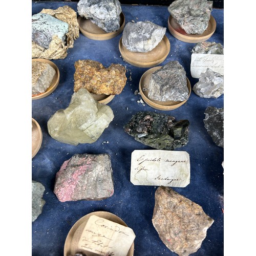 2 - A RARE CABINET COLLECTION OF MINERALS CIRCA 1810-1860, including labels for some very important name... 