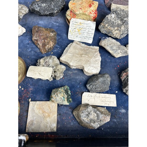 2 - A RARE CABINET COLLECTION OF MINERALS CIRCA 1810-1860, including labels for some very important name... 