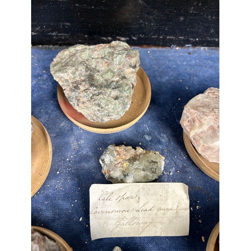 2 - A RARE CABINET COLLECTION OF MINERALS CIRCA 1810-1860, including labels for some very important name... 