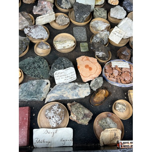 3 - A RARE CABINET COLLECTION OF MINERALS CIRCA 1810-1860, including minerals probably collected by Wilh... 