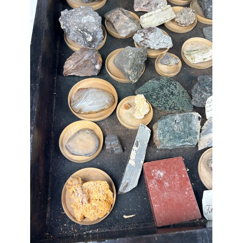 3 - A RARE CABINET COLLECTION OF MINERALS CIRCA 1810-1860, including minerals probably collected by Wilh... 