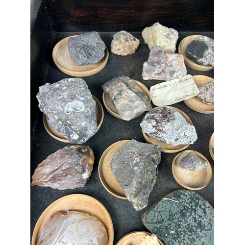 3 - A RARE CABINET COLLECTION OF MINERALS CIRCA 1810-1860, including minerals probably collected by Wilh... 