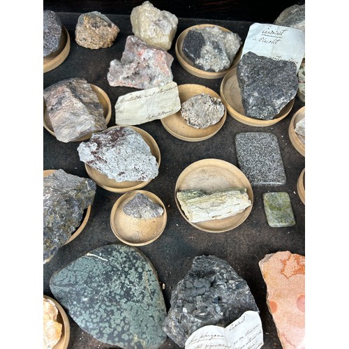 3 - A RARE CABINET COLLECTION OF MINERALS CIRCA 1810-1860, including minerals probably collected by Wilh... 