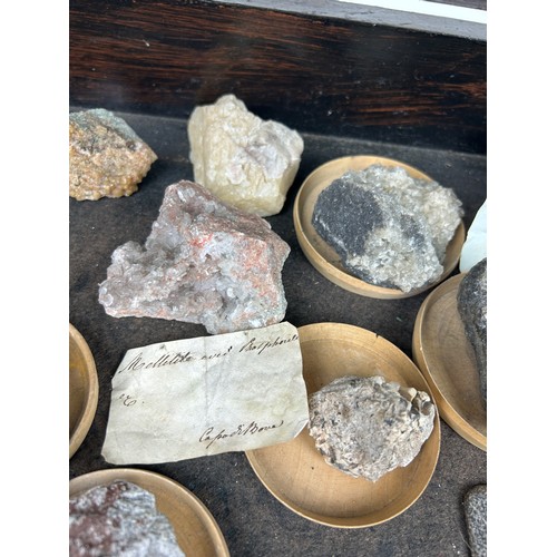 3 - A RARE CABINET COLLECTION OF MINERALS CIRCA 1810-1860, including minerals probably collected by Wilh... 