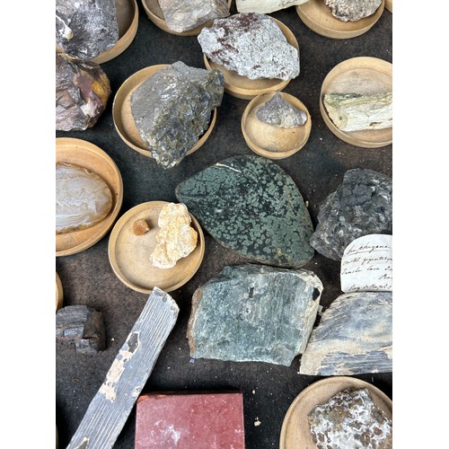 3 - A RARE CABINET COLLECTION OF MINERALS CIRCA 1810-1860, including minerals probably collected by Wilh... 