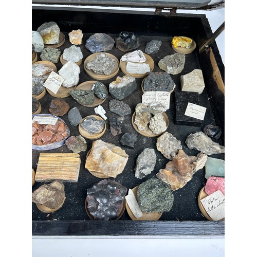 3 - A RARE CABINET COLLECTION OF MINERALS CIRCA 1810-1860, including minerals probably collected by Wilh... 