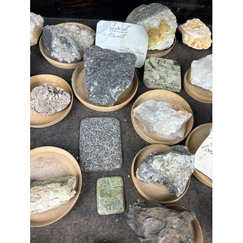 3 - A RARE CABINET COLLECTION OF MINERALS CIRCA 1810-1860, including minerals probably collected by Wilh... 