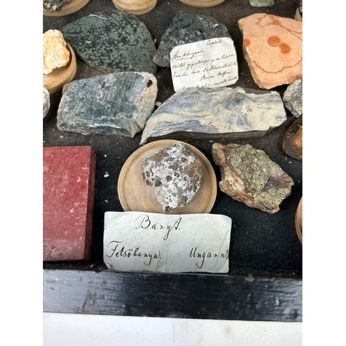 3 - A RARE CABINET COLLECTION OF MINERALS CIRCA 1810-1860, including minerals probably collected by Wilh... 