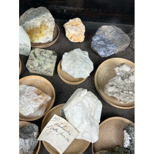 3 - A RARE CABINET COLLECTION OF MINERALS CIRCA 1810-1860, including minerals probably collected by Wilh... 