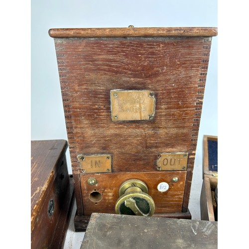 205 - RAILWAYANA: RAILWAY EQUIPMENT, and a cased WW2 era bombsight (4)

**Please note this lot will be ava... 