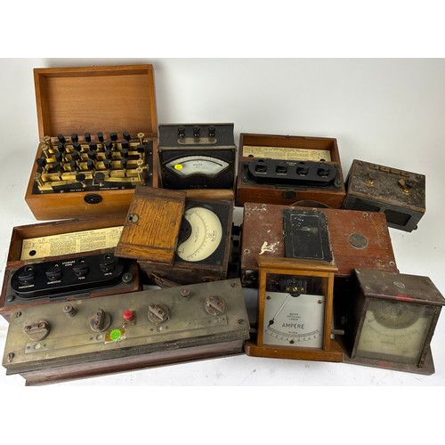 208 - EARLY SCIENTIFIC EQUIPMENT: To include resistance boxes. 

Names to include Evershed's and Becker Ha... 