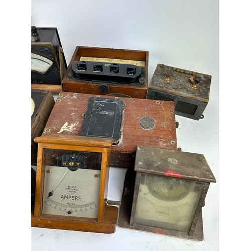 208 - EARLY SCIENTIFIC EQUIPMENT: To include resistance boxes. 

Names to include Evershed's and Becker Ha... 