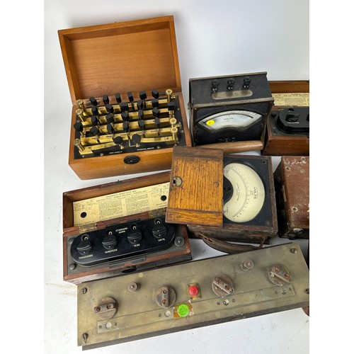 208 - EARLY SCIENTIFIC EQUIPMENT: To include resistance boxes. 

Names to include Evershed's and Becker Ha... 