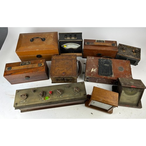 208 - EARLY SCIENTIFIC EQUIPMENT: To include resistance boxes. 

Names to include Evershed's and Becker Ha... 